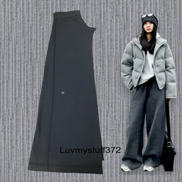 Lululemon Wide Leg Pants in Coal Gray - Picture 3 of 8